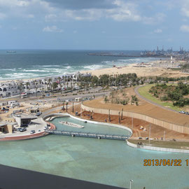 Beautiful seasight and park
