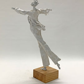 Puristische Skulptur - Pappmache/mixed media - 43 x 16 x 22 cm - verkauft-