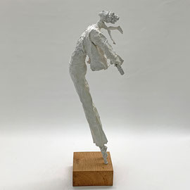 Puristische Skulptur - Pappmache/mixed media - 38 x 21 x 17 cm - verkauft-