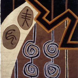 HELFER WEG-HELFER FÜR DIE MÄCHTIGEN II, 1990, Asche, Ruß, Kalk, Pigment, 100x143