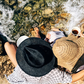 Zeit mit den Liebsten verbringen und Füße ins Meer halten 