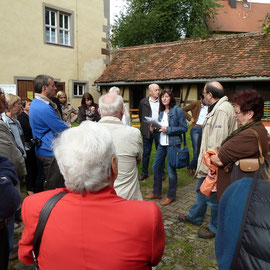 Die Führungen durch das Hauptgebäude, Hof und Scheune waren über den ganzen Tag verteilt immer gut besucht.