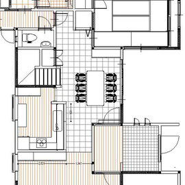 戸建　リノベーション　改装計画の平面図