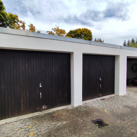 Garagensanierung der Putzfläche neu Saniert und gestrichen.