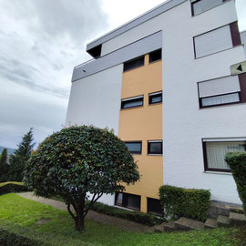 Fassadensanierung mit neuem Farbanstrich.