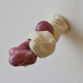 Knopjens rose, Mirjam Veldhuis / procelein en glazuur / gallery collection / Sold, Private collection (Dordrecht)
