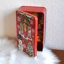 Weihnachtsdose Türdose in rot oder grün