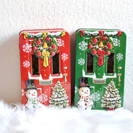 Weihnachtsdose Türdose in rot oder grün