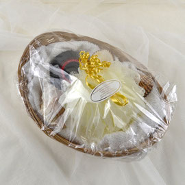 Korb oval mit Seifendeko