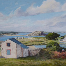 COTTAGE IN IRELAND / ACRYLIC ON CANVAS / 40X50 CM / CH 1700.-