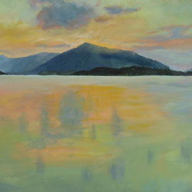 LAKE ZUG III / ACRYLIC ON CANVAS / 50X60 CM / CH 1200.-