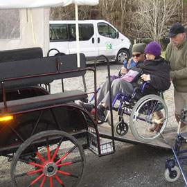 calèche accès handicapés