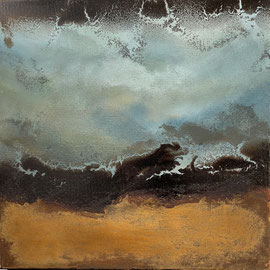 Nebbioso III 40 x 40 x 2 cm - verkauft