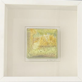 Tutto verde VIII 27 x 27 x 7 cm mit Rahmen - verkauft