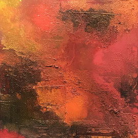 Terra del fuoco III 40 x 40 x 2 cm