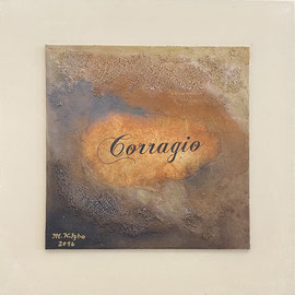 Scritto VI 30 x 30 x 2 cm