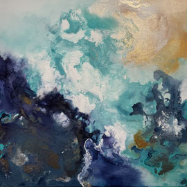 Tracce d'oro 60 x 60 x 2 cm