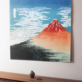 * 104 cm Ukiyoe "Red Fuji/Hokusai"