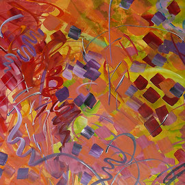 2. Ohne Titel Entstehungsjahr: 1992 Breite: 61 cm, Höhe: 45 cm Acryl auf Aquarellpapier