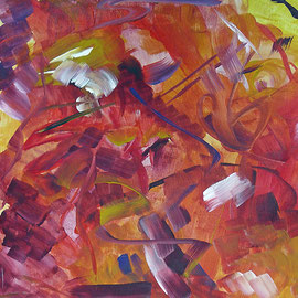 3. Ohne Titel Entstehungsjahr: 1992 Breite: 61 cm, Höhe: 45 cm Acryl auf Aquarellpapier