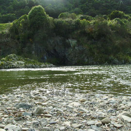 Die Stelle am Hutt River, an der Bregi Aragorn findet