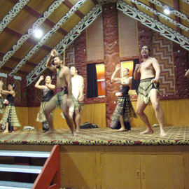 Haka Show im Maori Meeting House