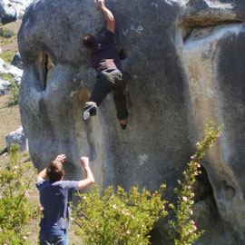 Freeclimber bei den Castle Rocks