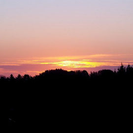 Sonnenuntergang über Otaki
