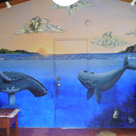 Die Wandmalerei in der Wahel Lodge