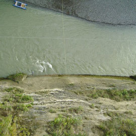 Die 80m tiefe Schlucht des Rangitikei River