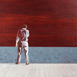 AILLEURS  59,4 x 42 cm  acrylique sur bois