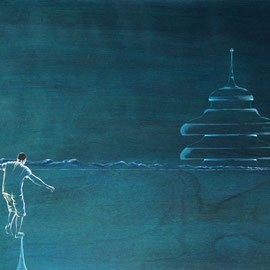 RIVAGE  83 x 61 cm  acrylique sur bois