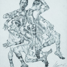 Dreikampf (Bleistift 20x30 2006)