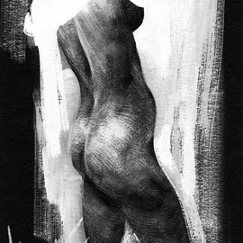 Modell (Gouache 20x30 2005)