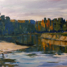 Sommerabend (Öl auf Karton 40x50 2004)