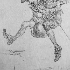 Ritt auf der Kanonenkugel (Bleistift 30x15 2006)