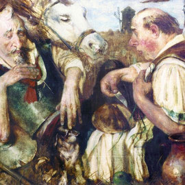 Denkender (Öl auf Leinwand 70x90 2001)