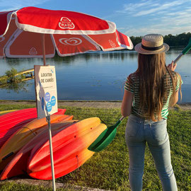Activité canoë au camping
