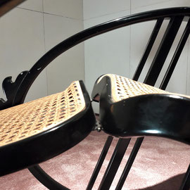 Societa Anonima Antonio Volpe "Dondolo" Egg Rocking Chair Model. 267, Italy, 1922