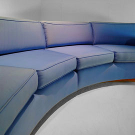 Made To Order  Four-Seater Curved Sofa Made for a Richard Neutra Villa in Berlin Dahlem, Germany, 1950s - PN.Modern pnmodern