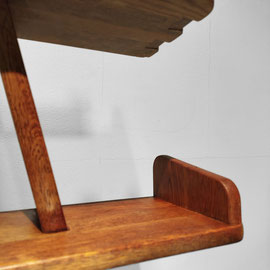 HKM Cabinetmakers Solid Waxed Oak Shelving, Book case, Room Divider, France, c.1970 - PN.Modern pnmodern.com