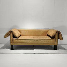 Chirstian Duc  Sofa / Canapé Model "Orwell", Synthèse Series  Metal, Latex Foam, Leather, CMB Edition, France, 1983 - PN.Modern pnmodern