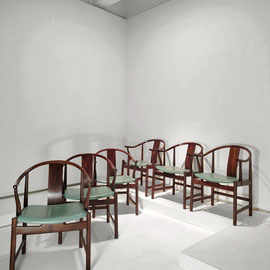 Hans J. Wegner Set of Six PP56 Designed in 1945 for PP Møbler, Denmark - PN.Modern pnmodern