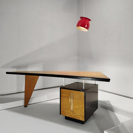 Italian Rationalism Retro-Futurism Writing Desk, Italy, 1940s - PN.Modern pnmodern