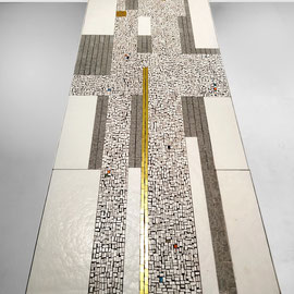 Berthold Müller Werkstätten Örlinghausen Mosaic Coffee Table, Germany, 1960s - PN.Modern pnmodern.com