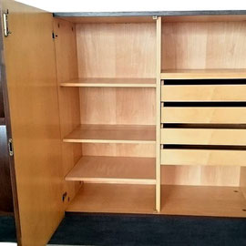 De Coene Brutalist Credenza in Honduran Mahogany, Belgium, 1970s
