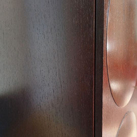 De Coene Brutalist Credenza in Honduran Mahogany, Belgium, 1970s