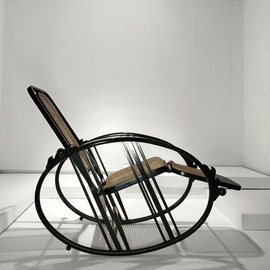 Societa Anonima Antonio Volpe "Dondolo" Egg Rocking Chair Model. 267, Italy, 1922 - PN.Modern pnmodern