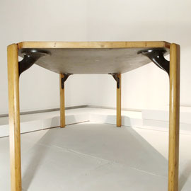 Bruno Rey Set of 4 Beech Wood and Formica laminat Dining Tables by Dietiker, Switzerland, 1971