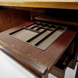 Danish Cabinetmaker Wenge Wood Executive Desk c. 1970 - PN-Modern pnmodern